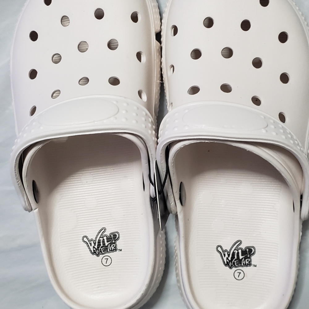 Unisex White Clogs